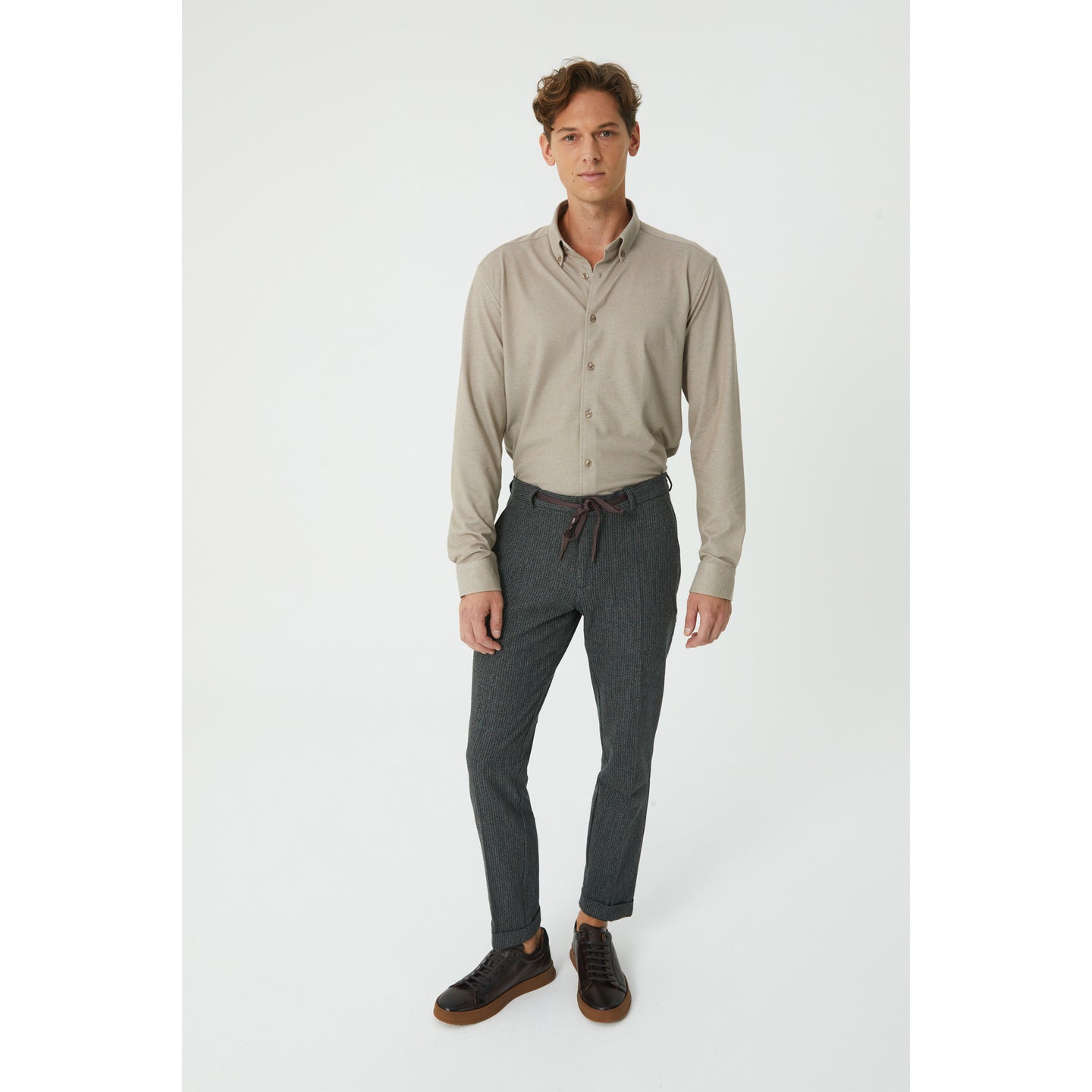 Grey Drawstring Trousers